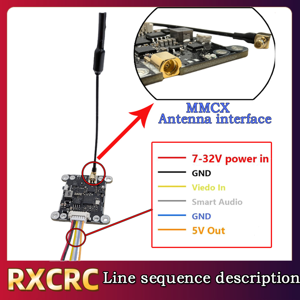 RXCRC 5.8G Module 48CH 1.6W VT - Drone Receiver review and price